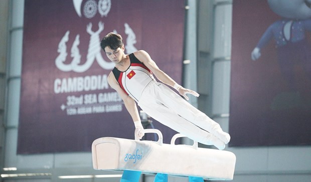 A Vietnamese gymnast (Photo: VNA) A Vietnamese gymnast (Photo: VNA)