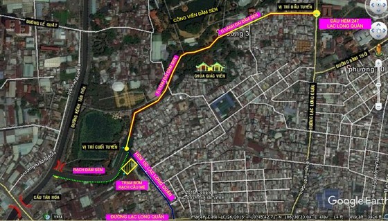 The overall construction site of the Dam Sen Ring Road (Photo: Chi Thach) The overall construction site of the Dam Sen Ring Road (Photo: Chi Thach)