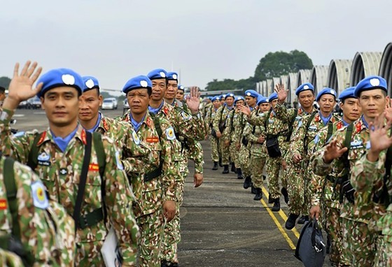 Members of Engineering Unit Rotation No 2 at the see-off ceremony (Photo:BQP)