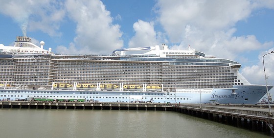 Superyacht Spectrum of the Seas docks at Tan Cang- Cai Mep Port in Phu My Commune, Ba Ria - Vung Tau Province Superyacht Spectrum of the Seas docks at Tan Cang- Cai Mep Port in Phu My Commune, Ba Ria - Vung Tau Province