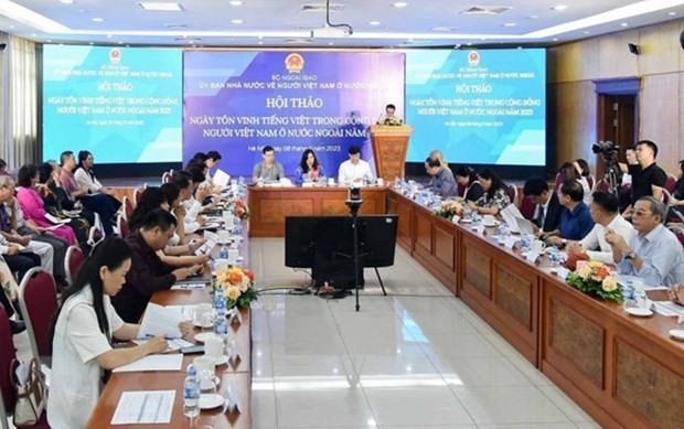 The State Committee on Overseas Vietnamese Affairs (SCOVA) on September 8 holds a meeting on "Day for Honouring Vietnamese Language" The State Committee on Overseas Vietnamese Affairs (SCOVA) on September 8 holds a meeting on "Day for Honouring Vietnamese Language"