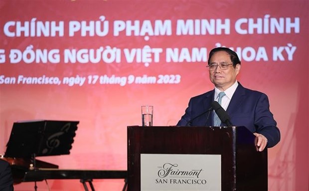 Prime Minister Pham Minh Chinh speaks at the meeting (Photo: VNA) Prime Minister Pham Minh Chinh speaks at the meeting (Photo: VNA)