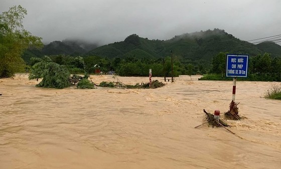 Many places in Thanh Hoa Province are flooded as water levels in rivers rise rapidly. (photo: Department of Dyke Management and Natural Disaster Prevention)