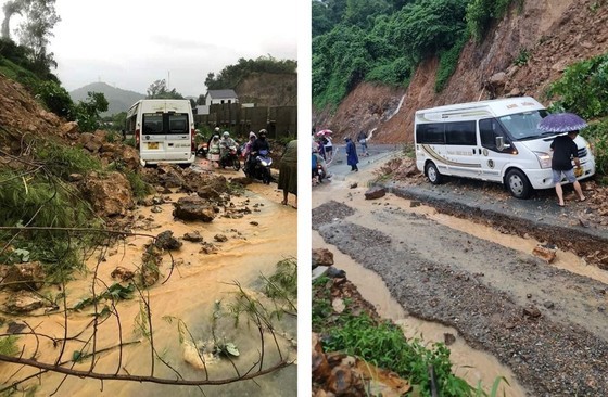 A landslide occurs in Cun incline. A landslide occurs in Cun incline.