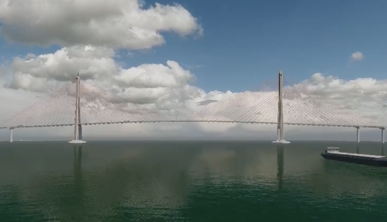 Perspective of Dai Ngai Bridge
