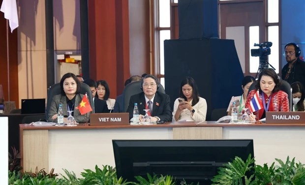The delegation of the Vietnamese National Assembly, led by its Vice Chairman Nguyen Duc Hai, attends the 31st Annual Meeting of the Asia-Pacific Parliamentary Forum (APPF-31) in Manila, the Philippines. (Photo: VNA) The delegation of the Vietnamese National Assembly, led by its Vice Chairman Nguyen Duc Hai, attends the 31st Annual Meeting of the Asia-Pacific Parliamentary Forum (APPF-31) in Manila, the Philippines. (Photo: VNA)