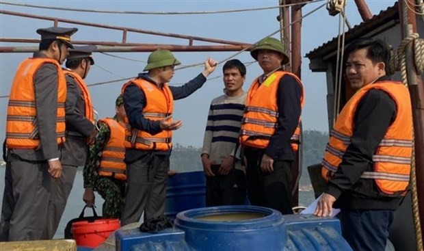 Communiations work has been carried out to raise public awareness of IUU fishing. (Photo: VNA) communications_uok.jpg