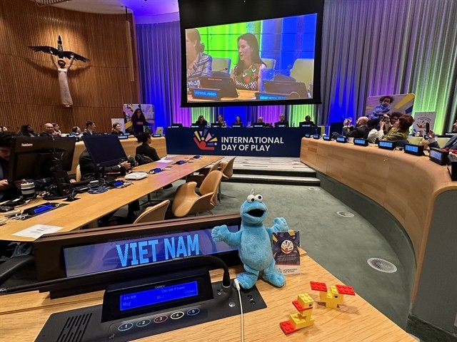 Vietnam, along with other core group countries, bring the first-ever International Day of Play to life at the United Nations headquarters in New York on June 11. (Photo:VNA) VN.jpg