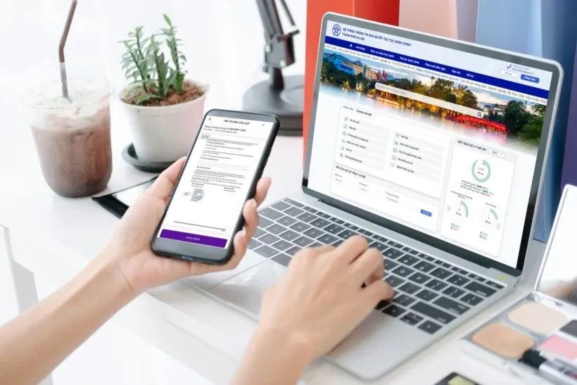 Vietnam ranks high in the E-Government Development Index group. (Photo: vietnamnet.vn) E.jpg