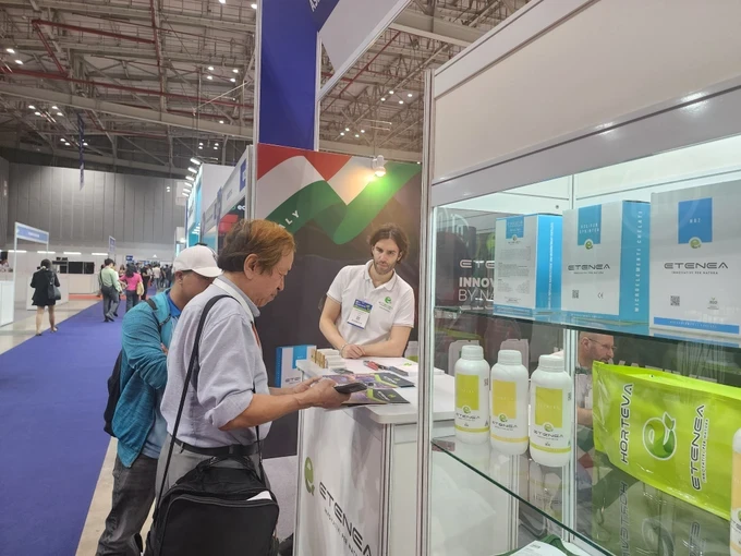 An Italian booth at the Agritechnica ASIA Vietnam 2025. (Photo: SGGP/ Duc Trung) 20250312-095738-8252-3053.jpg
