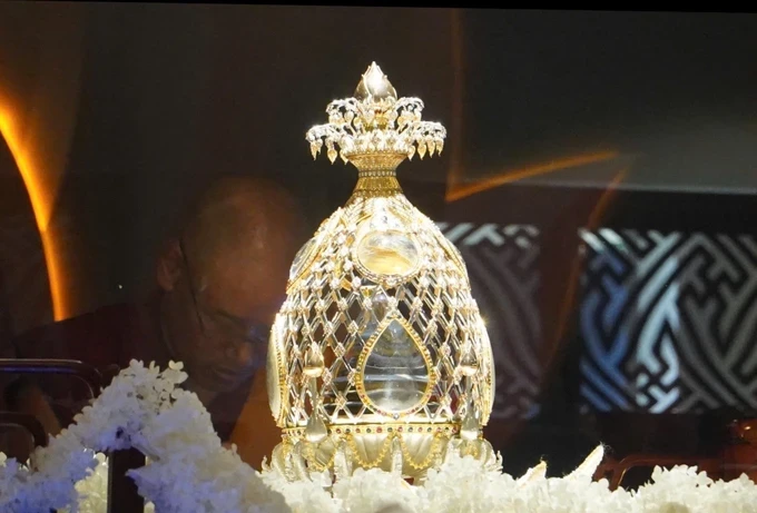The Buddha's sacred relics are enshrined at Thanh Tam Pagoda in Binh Chanh District, Ho Chi Minh City. (Photo: Thanh Tu) z6561691496048-f1628397b28b1df20c08665d3fb6d55c-9614-4236.jpg
