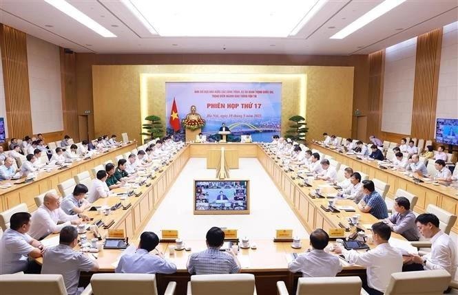 The 17th meeting of the State steering committee for national and key transport projects on May 10 (Photo: VNA) state-steering-committee-for-national-and-key-transport-projects-1.jpg