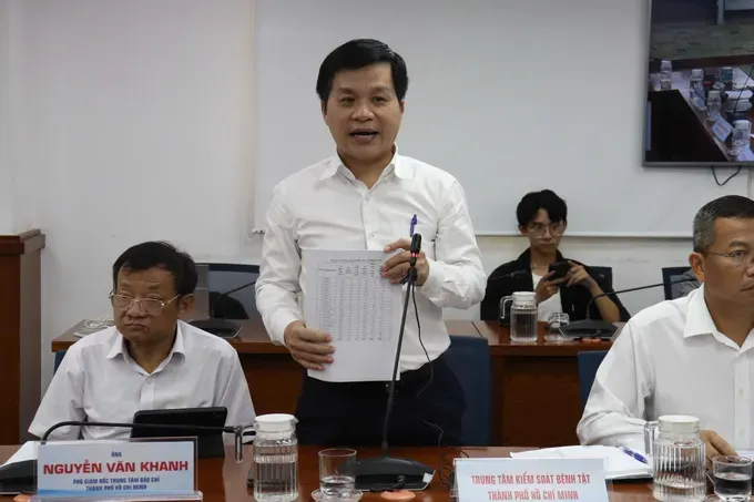 Director of the Ho Chi Minh City Center for Disease Control Nguyen Hong Tam provides information at the press conference. z6836998276718-9dfb939516cf21630e47230ee1a1b8e5-5222-610.jpg