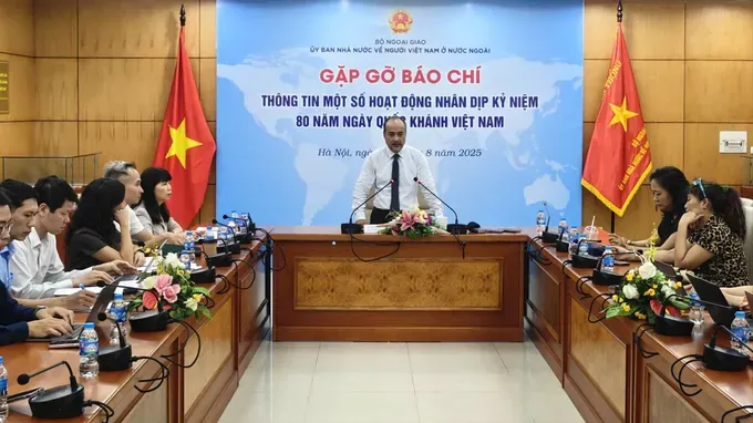 At the press briefing providing information on selected activities for the celebration of Vietnam’s 80th National Day (September 2,1945- September 2,2025) 1000007213-6269-5060.jpg