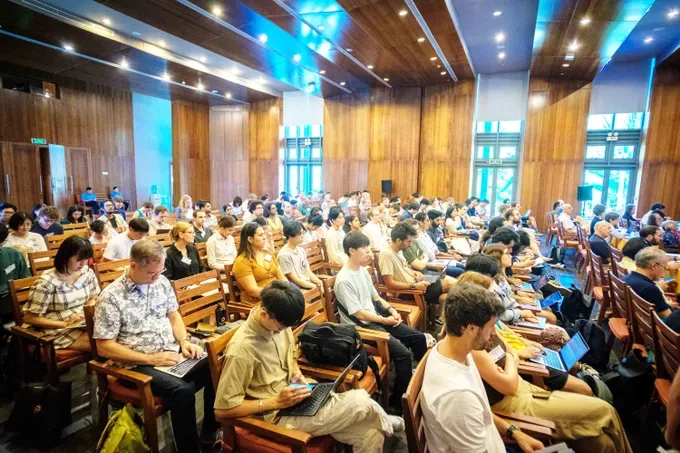 Physicists from over 30 countries commence the conference at the ICISE Center. (Photo: Trung Nhan) sfdecosmology-0917-1-1850-284.jpg