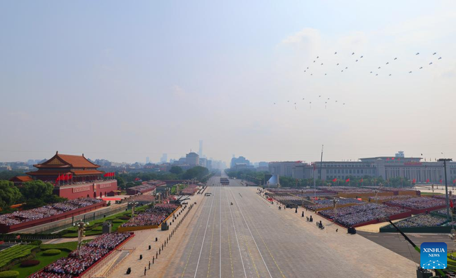 At the military parade (Photo: Xinhua) o.png