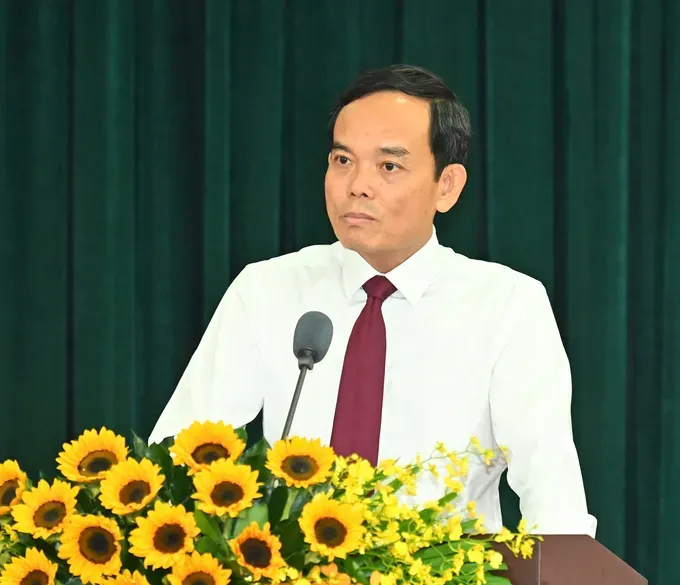 Secretary of the Ho Chi Minh City Party Committee Tran Luu Quang concludes at the conference. (Photo: SGGP/ Viet Dung) ea10c09b012d8a73d33c-4626-1423.jpg
