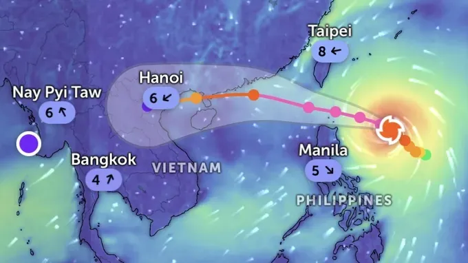 U.S. weather forecast models updated the storm’s projected track. (Photo: Z.E) img-2470-4461-6004.jpeg