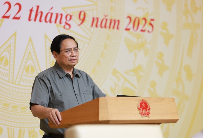 Prime Minister Pham Minh Chinh speaks at the Central Steering Committee on the Housing Policy and Real Estate Market's first session (Photo: VNA) pham-minh-chinh-2.jpg