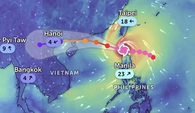 Forecast for September 23 shows that the center of typhoon Ragasa enters the East Sea. Updated model as of 6 p.m. on September 22, from Z.E. img-2525-2700-9020.jpeg