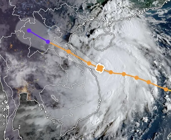 Satellite imagery of the cloud system generated by storm No. 10, updated at 7 a.m. on September 28. img-2770-8782-9669.jpeg