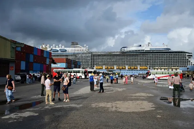 Ovation of the Seas carrying more than 4,000 passengers on board, docked at Chan May Port. img-20251017-100101-2959-3530.jpg
