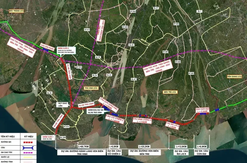 The Coastal Corridor Road Construction Project through Vinh Long is 60.7 kilometers long. anh-1-841-3040.jpg