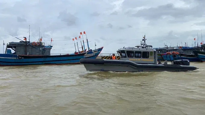 Hue City Border Guard requires boat owners to proactively respond to storm No. 12. img-20251021-113914-9426-6115.jpg