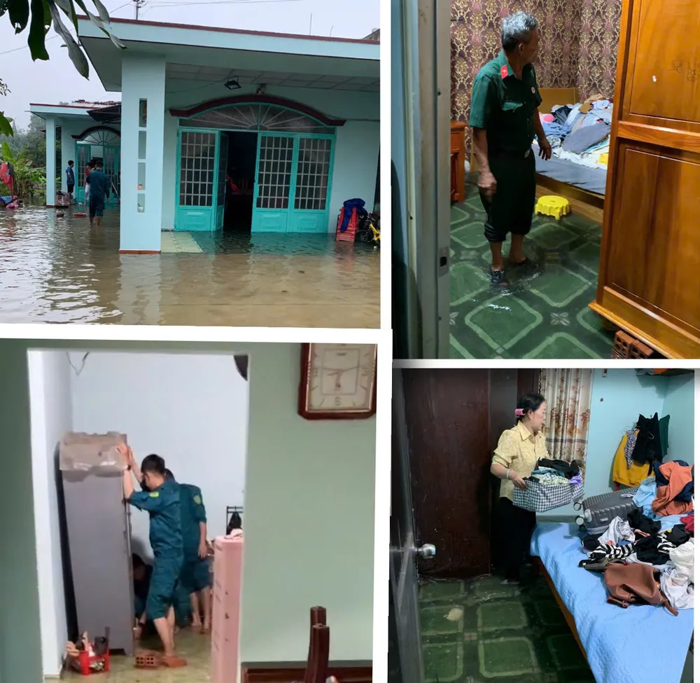 Các lực lượng của phường Phú An trắng đêm hỗ trợ người dân chống ngập Ngập Phú An.jpg