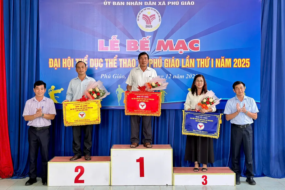 Xã Phú Giáo tổ chức thành công Đại hội Thể thao lần thứ I năm 2025