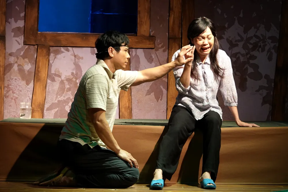 Trí Quang và Kim Huyền phối hợp biểu diễn ăn ý với nhiều màn diễn lấy nước mắt khán giả. Ảnh: THÚY BÌNH