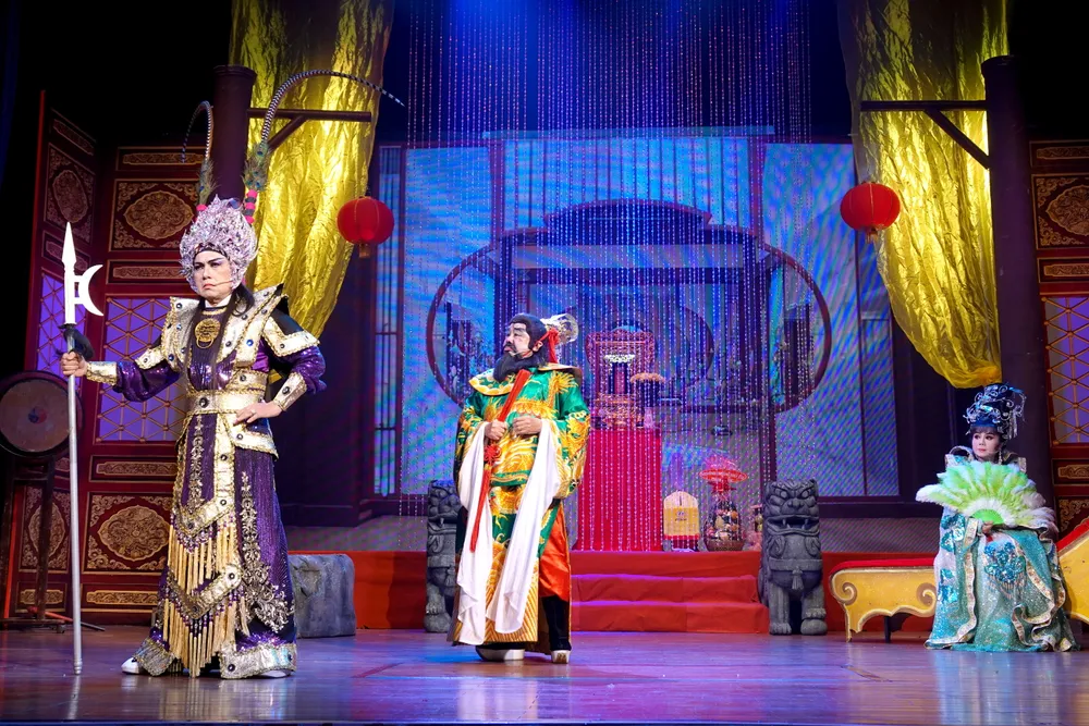 Trích đoạn cải lương tuồng cổ "Phụng Nghi Đình". Ảnh: THÚY BÌNH Trích đoạn cải lương tuồng cổ "Phụng Nghi Đình". Ảnh: THÚY BÌNH