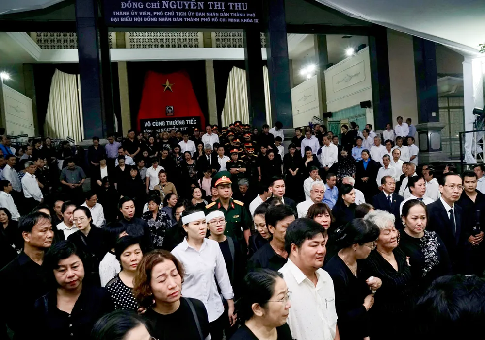 Lễ truy điệu và di quan Phó Chủ tịch UBND TPHCM Nguyễn Thị Thu ảnh 12