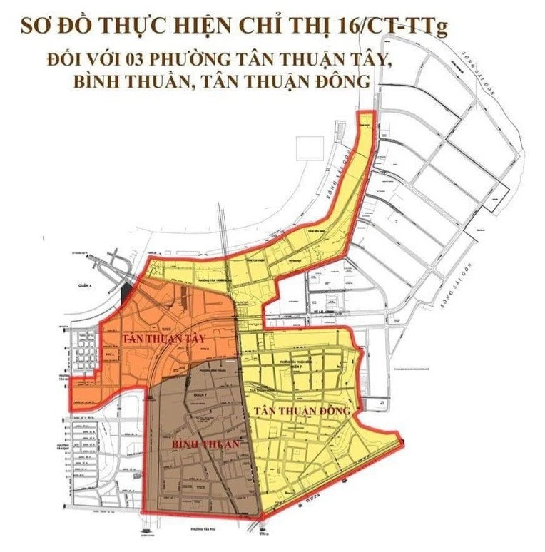 Quận 7 áp dụng Chỉ thị 16 đối với 3 phường