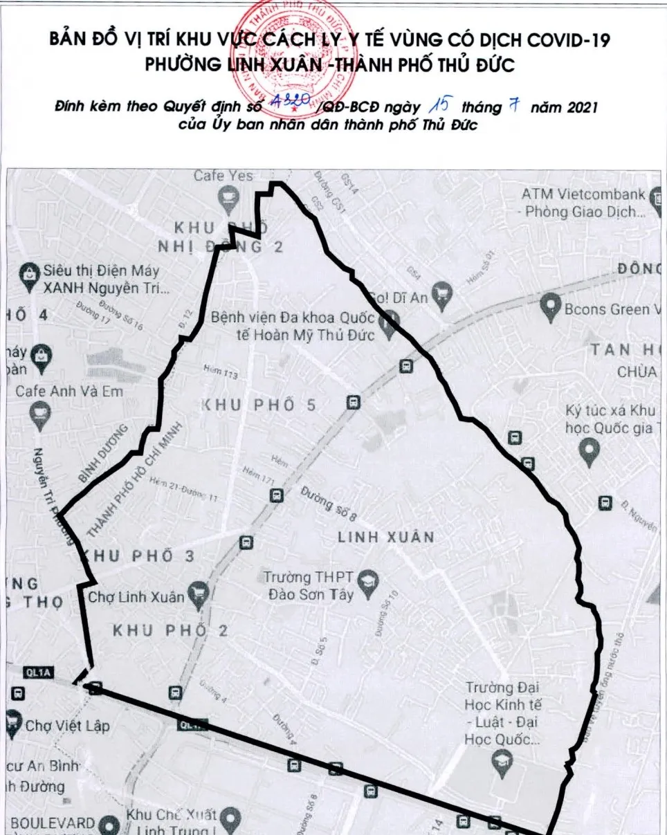Từ trưa 16-7, TP Thủ Đức phong tỏa thêm 2 phường với hơn 122.000 dân ảnh 1
