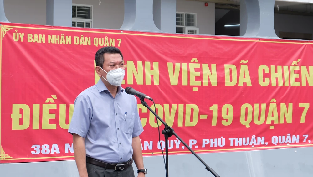 Quận 7 thêm bệnh viện điều trị bệnh nhân mắc Covid-19 với quy mô 290 giường ảnh 3 Quận 7 thêm bệnh viện điều trị bệnh nhân mắc Covid-19 với quy mô 290 giường ảnh 3
