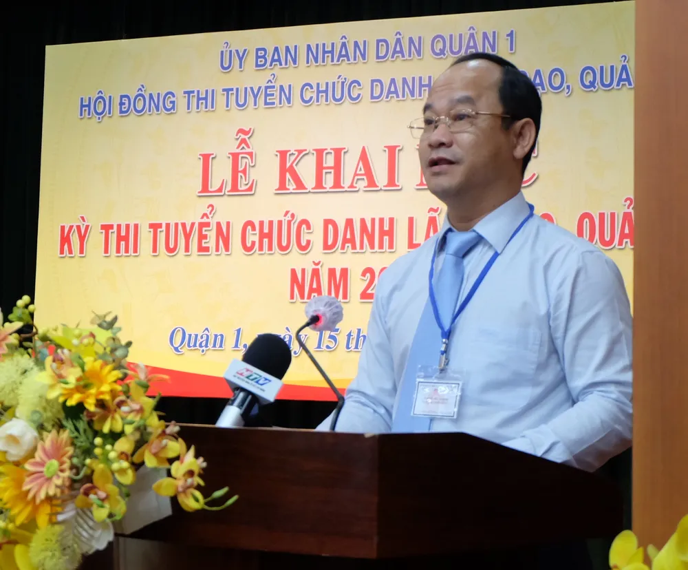 8 thí sinh dự tuyển chức danh Phó Trưởng phòng Quản lý đô thị quận 1 ảnh 1
