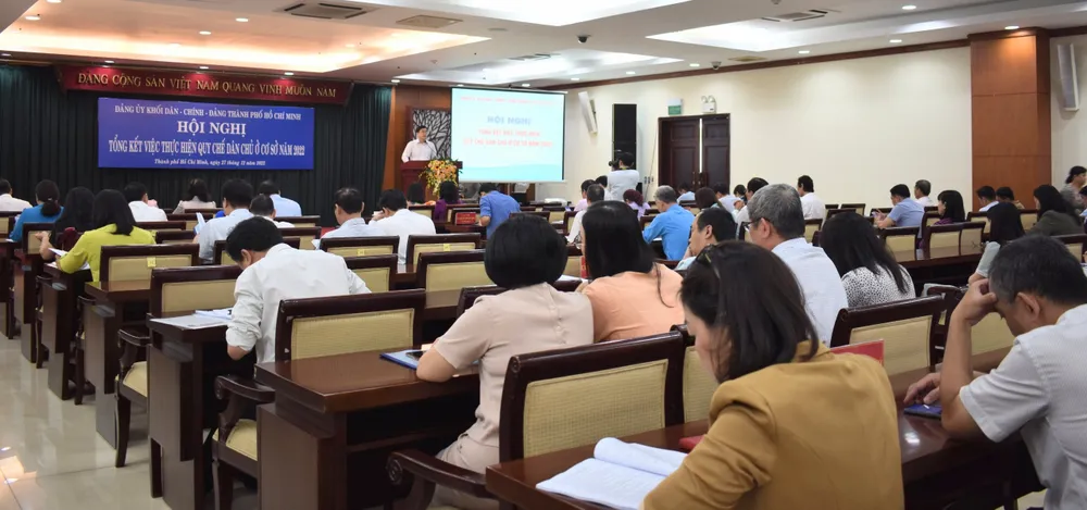 Hội nghị tổng kết việc thực hiện Quy chế dân chủ ở cơ sở năm 2022