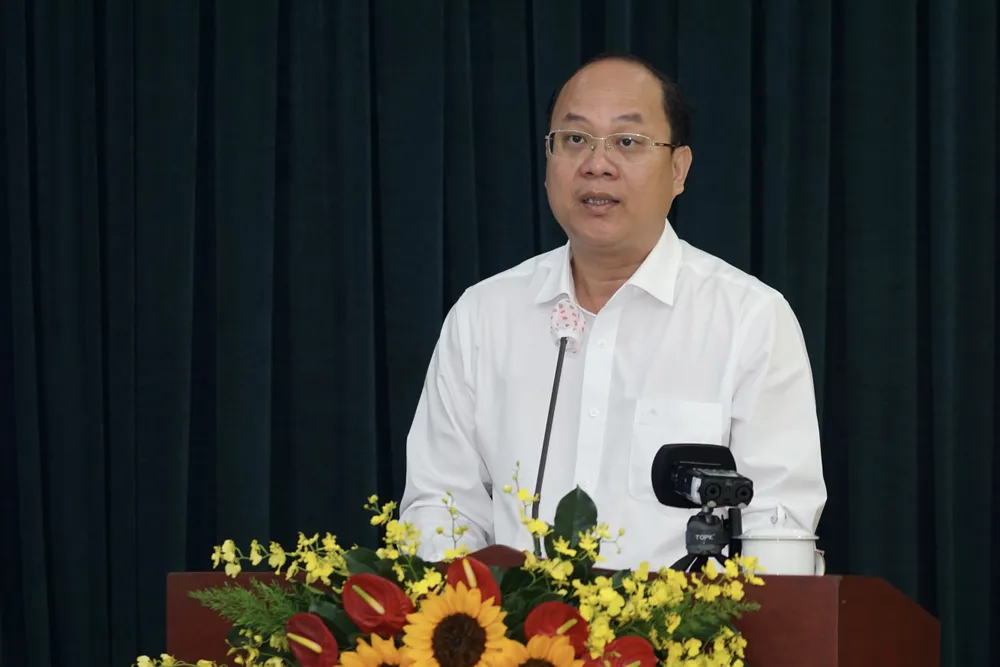 Phó Bí thư Thành ủy TPHCM Nguyễn Hồ Hải phát biểu chỉ đạo. Ảnh: HOÀNG HÙNG Phó Bí thư Thành ủy TPHCM Nguyễn Hồ Hải phát biểu chỉ đạo. Ảnh: HOÀNG HÙNG