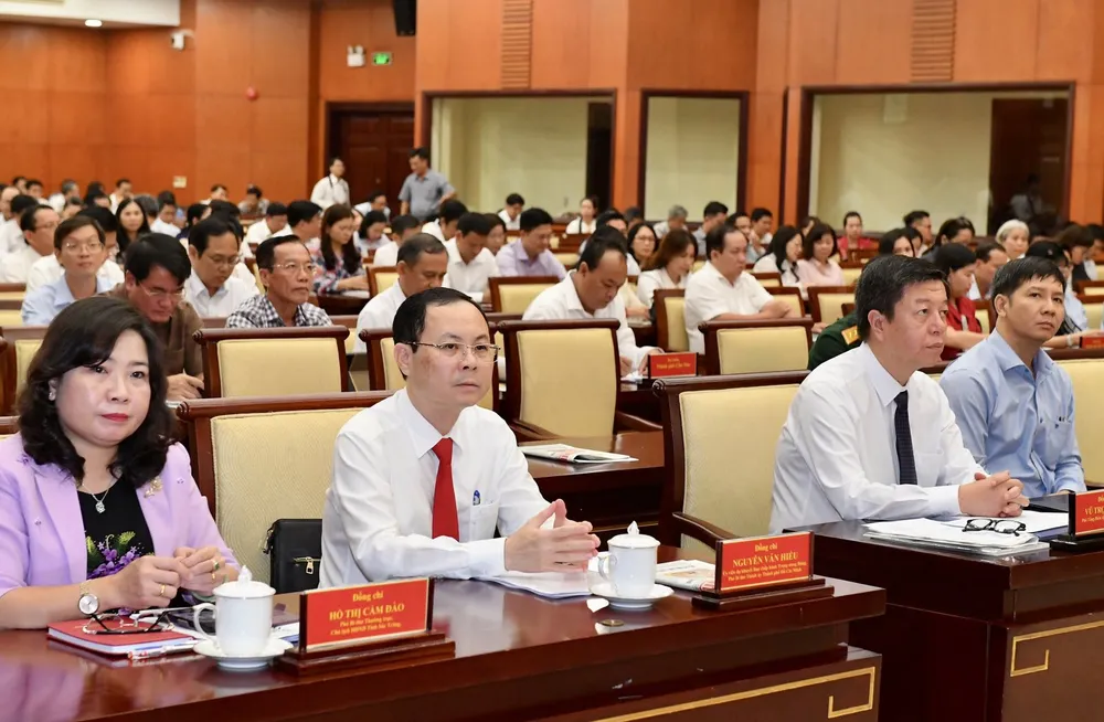 Các đại biểu tham dự hội nghị. Ảnh: VIỆT DŨNG Các đại biểu tham dự hội nghị. Ảnh: VIỆT DŨNG