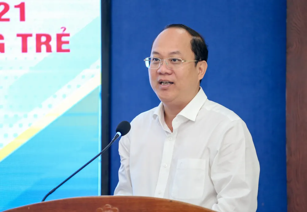 Phó Bí thư Thành ủy TPHCM Nguyễn Hồ Hải phát biểu chỉ đạo tại hội nghị Phó Bí thư Thành ủy TPHCM Nguyễn Hồ Hải phát biểu chỉ đạo tại hội nghị