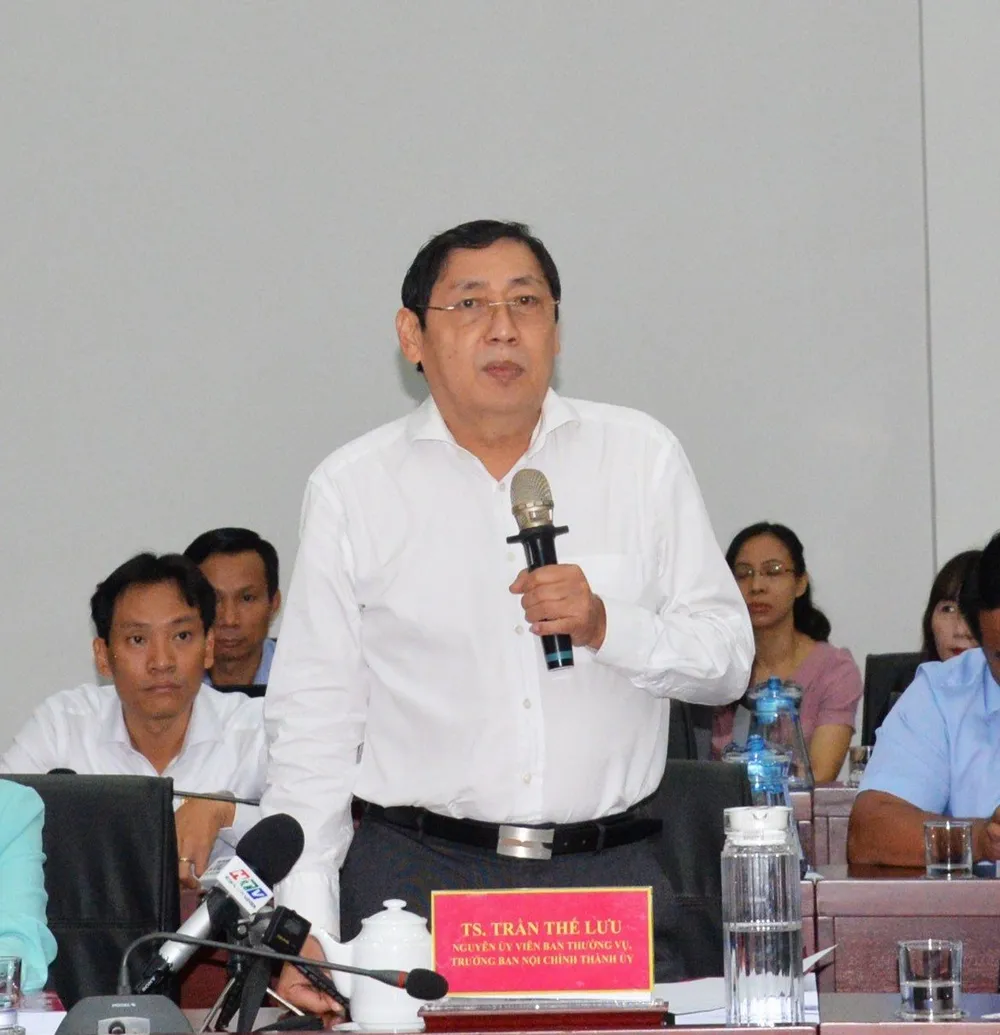 TS Trần Thế Lưu, nguyên Trưởng Ban Nội chính Thành ủy TPHCM nêu ý kiến TS Trần Thế Lưu, nguyên Trưởng Ban Nội chính Thành ủy TPHCM nêu ý kiến