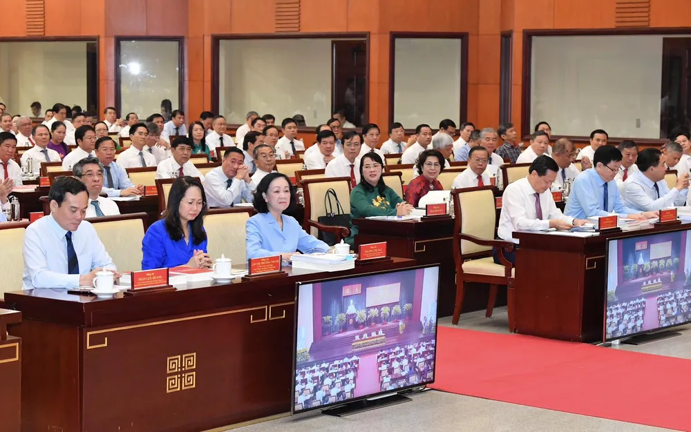 Các đại biểu tham dự hội nghị. Ảnh: VIỆT DŨNG