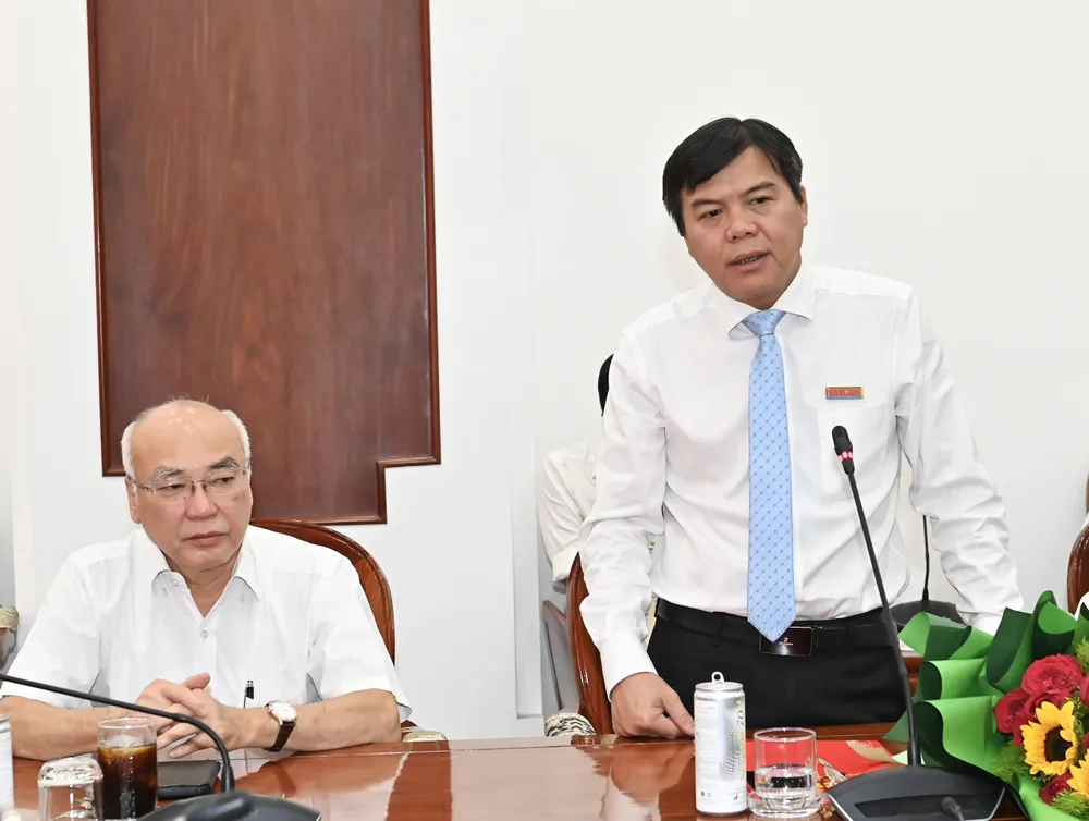 Tân Phó Trưởng Ban Tuyên giáo Thành ủy TPHCM phát biểu nhận nhiệm vụ. Ảnh VIỆT DŨNG 3-6. 5.jpg
