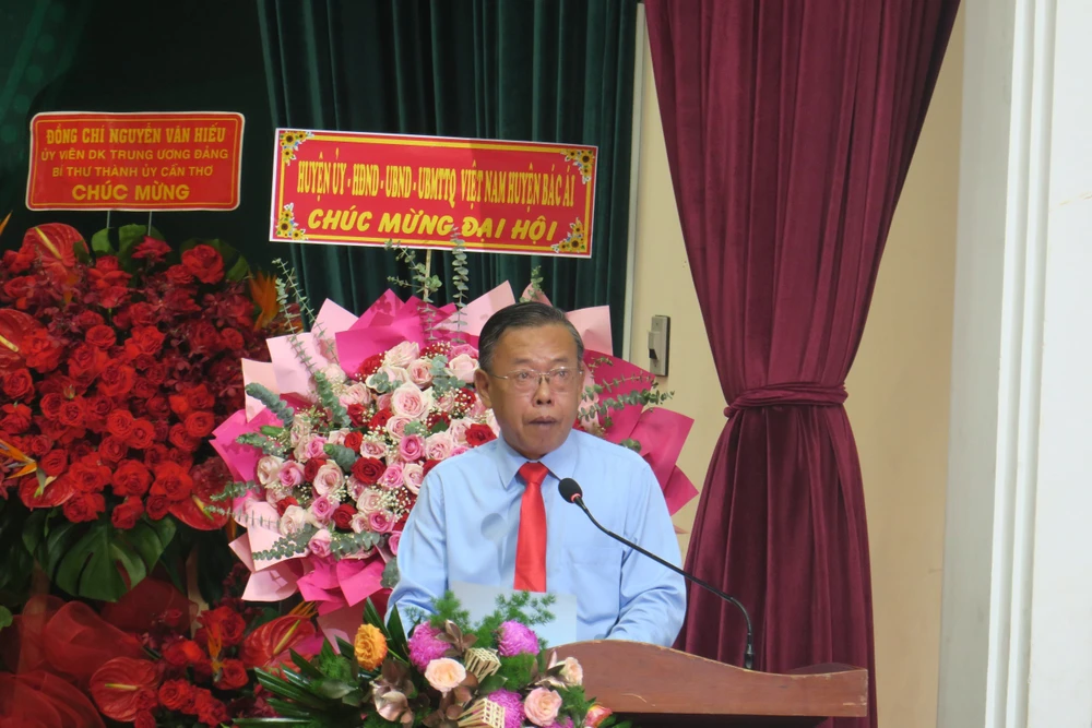 Bí thư Thành ủy TP Thủ Đức phát biểu tại đại hội Thủ Đức 3.jpg