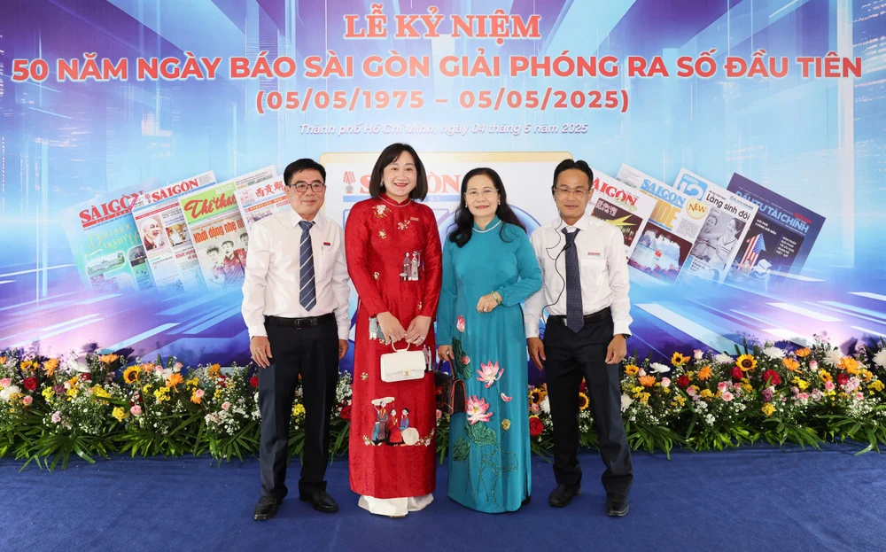 Phó Bí thư Thành ủy, Chủ tịch HĐND TPHCM Nguyễn Thị Lệ dự lễ kỷ niệm 50 năm ngày Báo SGGP ra số đầu tiên 35.jpg