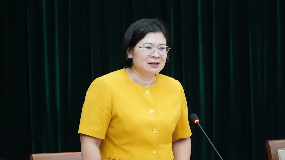 Trưởng Ban Tổ chức Thành ủy TPHCM Văn Thị Bạch Tuyết phát biểu kết luận hội nghị 10-6. 9.jpg