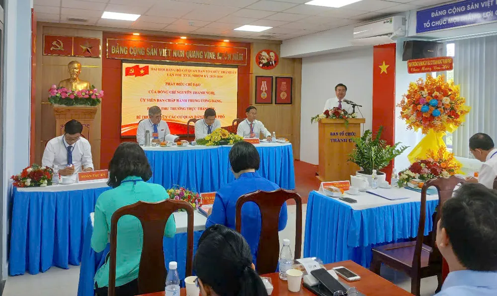 Phó Bí thư Thường trực Thành ủy TPHCM Nguyễn Thanh Nghị dự và phát biểu chỉ đạo đại hội 24-6. 3.jpg