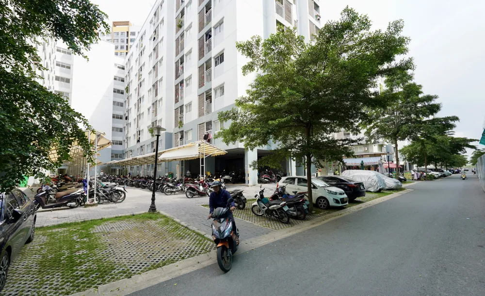 Khu nhà ở xã hội tại EHome Nam Sài Gòn. Ảnh: HOÀNG HÙNG Ảnh chụp Màn hình 2025-08-07 lúc 10.15.12.png