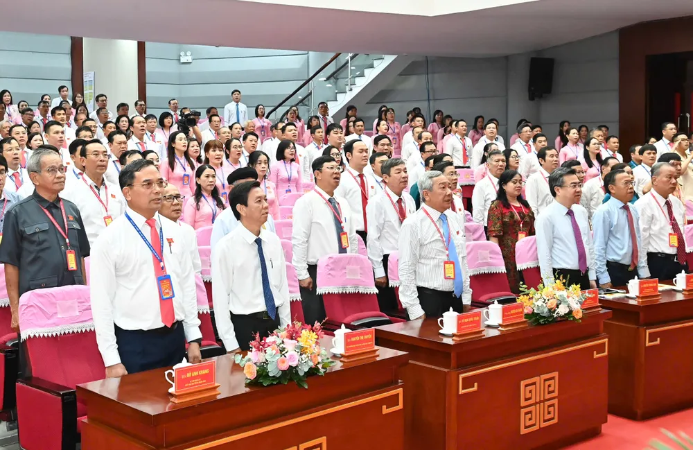 Các đại biểu dự đại hội. Ảnh: VIỆT DŨNG 15-8. 6.jpg